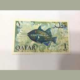 طابع قطري بيزة واحدة